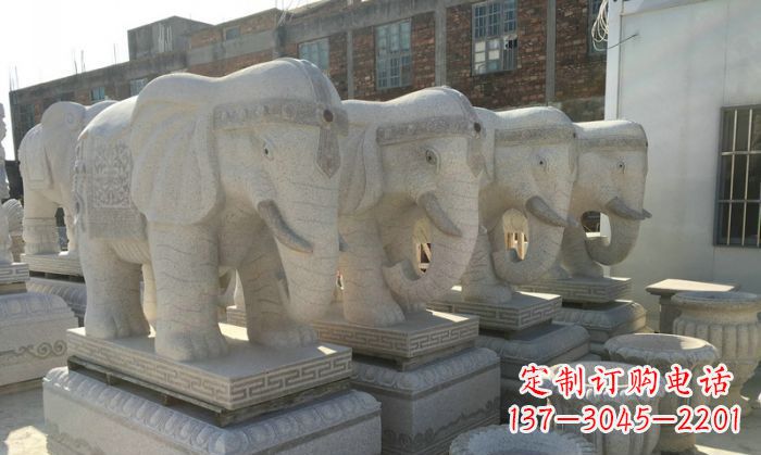 东莞缅甸大理石缅甸大象雕塑