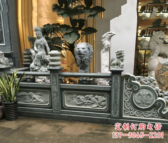 东莞精美仿古石栏板雕塑