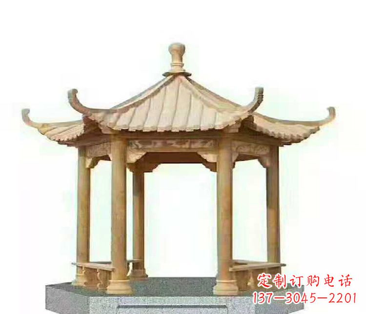 东莞晚霞凉亭石雕