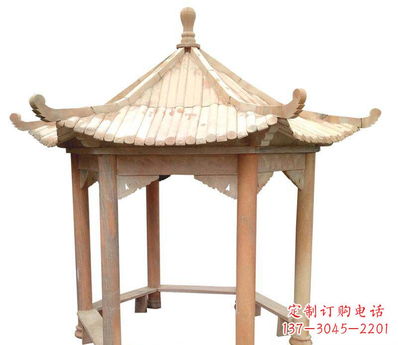 东莞精美六角凉亭雕塑