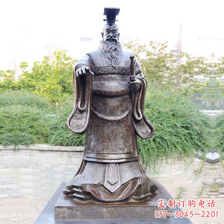 东莞公园原理历史名人古代著名帝王雕塑秦始皇雕像