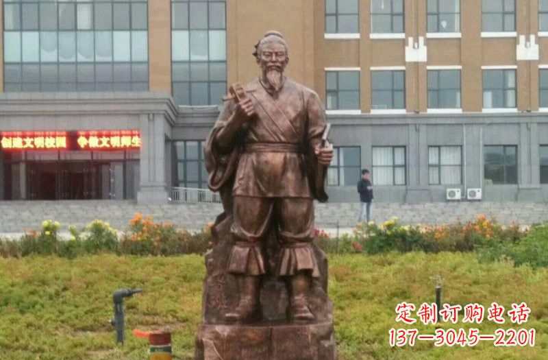 东莞传承古代名人铜雕——鲁班雕像