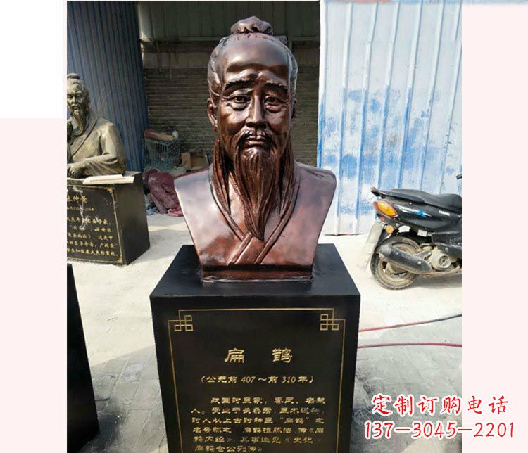 东莞铸造古代名医扁鹊胸像，展现生命的传承之美