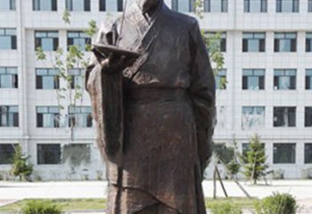 东莞传承古代珍贵文化—祖冲之铜雕塑