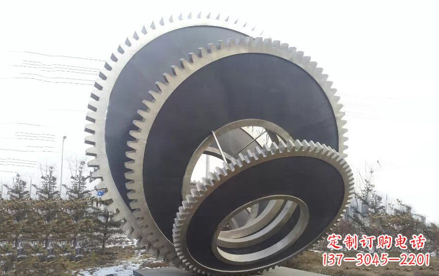 东莞大型不锈钢齿轮雕塑