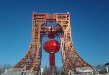 东莞中领雕塑推出不锈钢大型灯笼雕塑