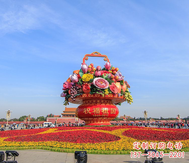 东莞大型不锈钢花篮雕塑，艺术缔造美好景观