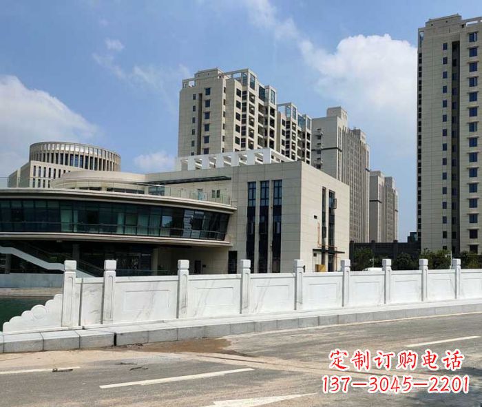 东莞享受精美的广场景观大理石栏板雕塑