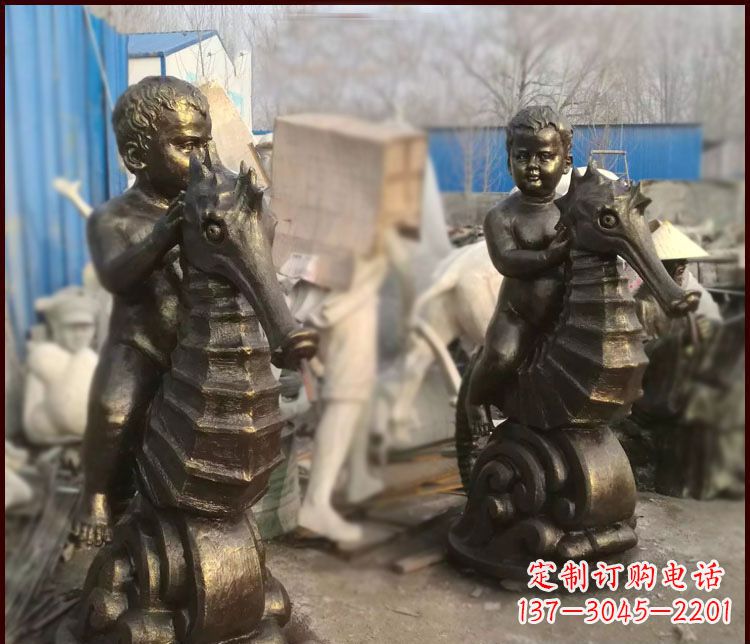 东莞海马公园铜马雕塑-专业定制,艺术精致