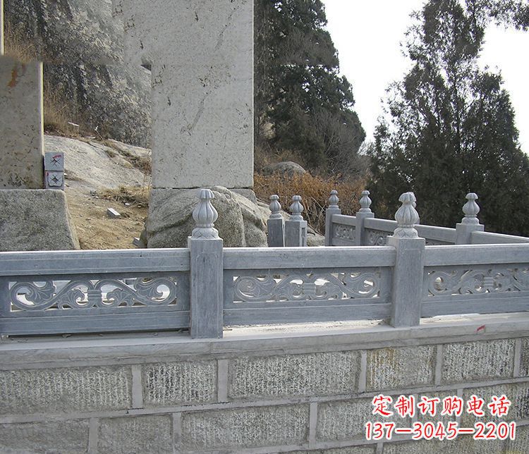 东莞中领雕塑:门神镇守!大理石栏板石雕