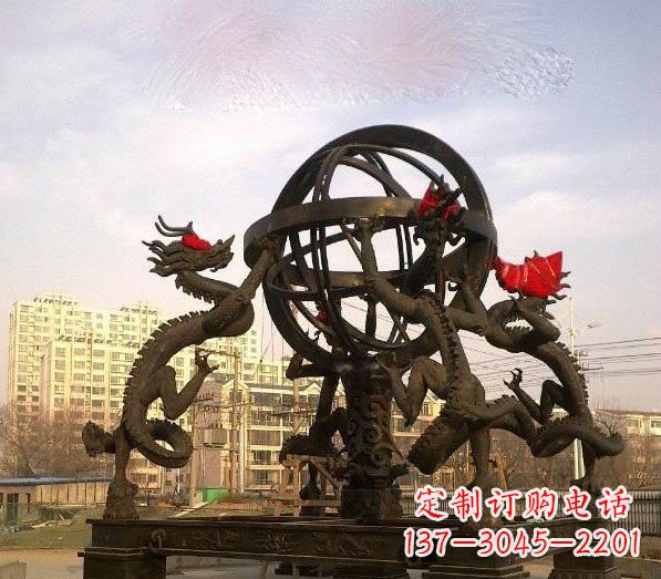 东莞浑天仪铜雕:以精湛的手工雕刻出活生生的精美作品