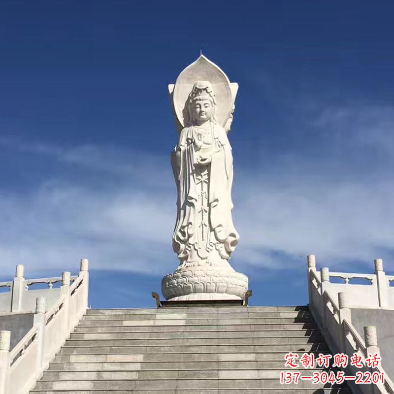 东莞专业定制三面观音石雕景观雕塑