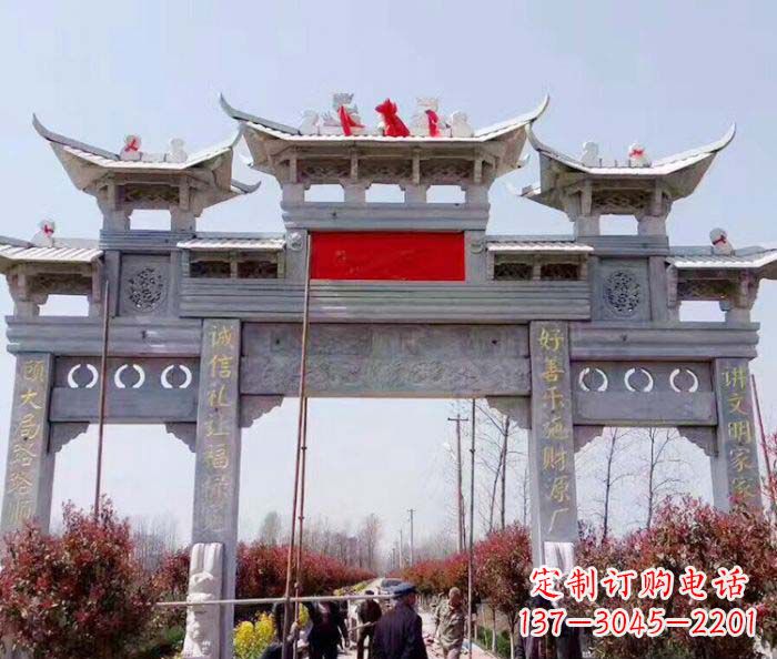 东莞传承经典,尊崇古风:牌坊石雕
