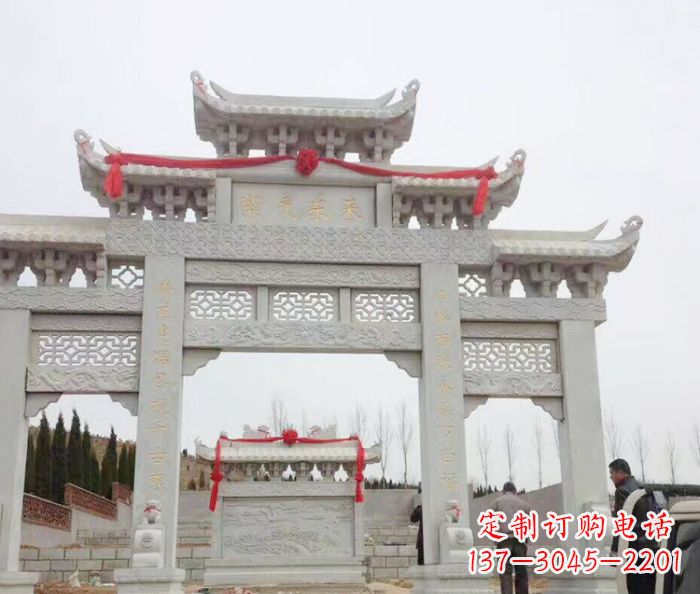 东莞中领雕塑专业定制牌坊石雕