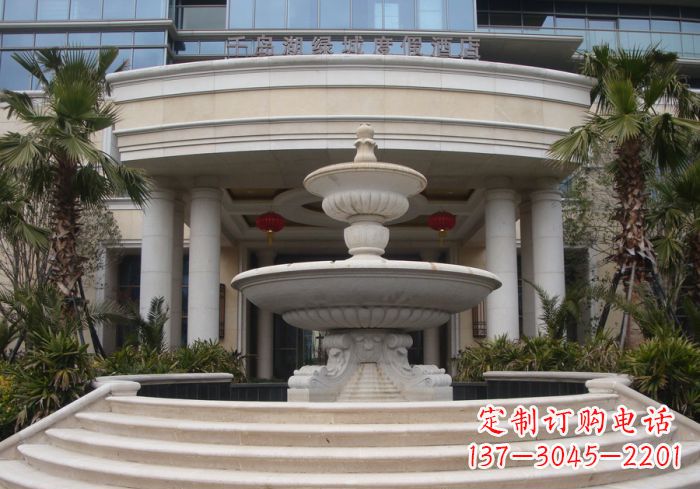 东莞酒店大型喷泉石雕,精致雕塑、灵动流动