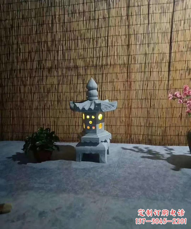 东莞专业设计、制作酒店石灯雕塑