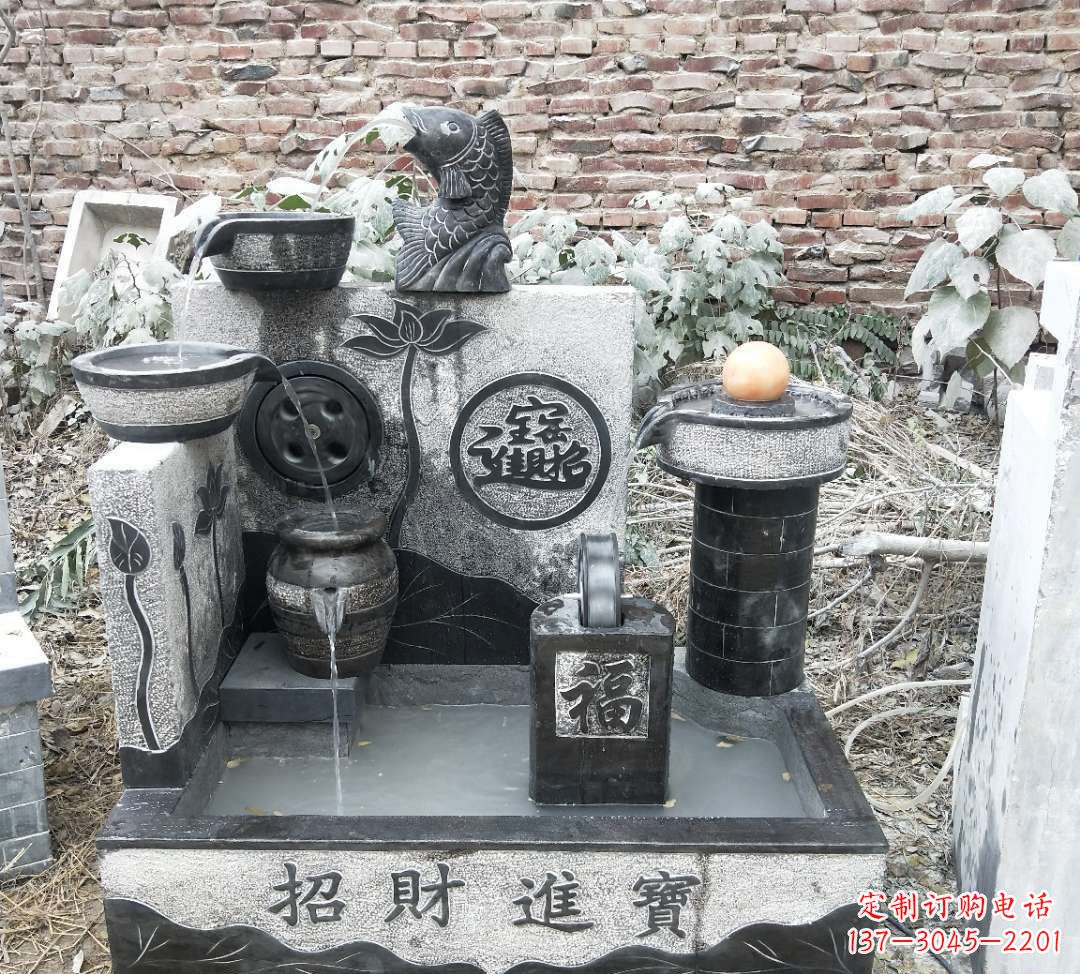 东莞领雕水池雕塑:定制你的招财水池