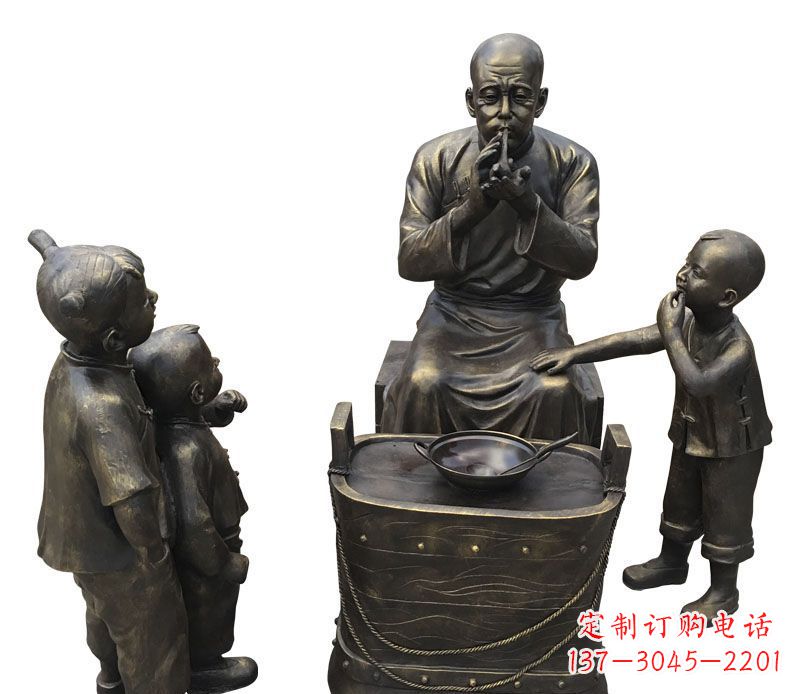 东莞尊贵的儿童铜雕糖人