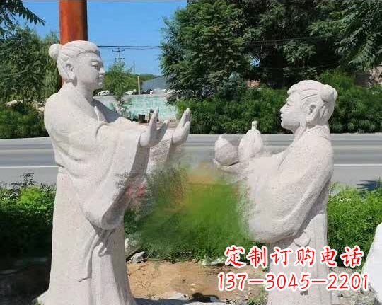 东莞孔融让梨古代石雕