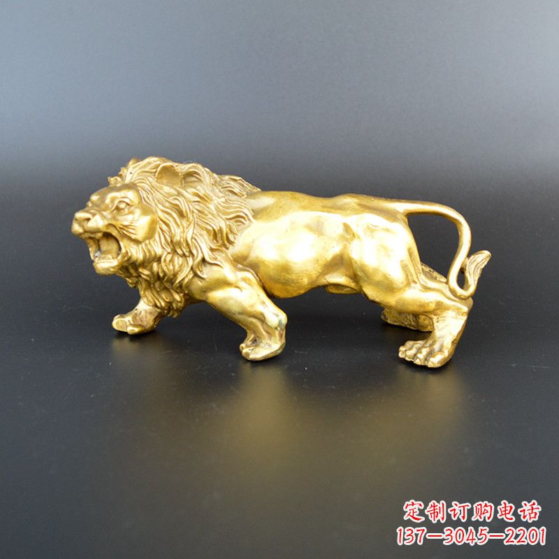 东莞鎏金西洋狮子雕塑
