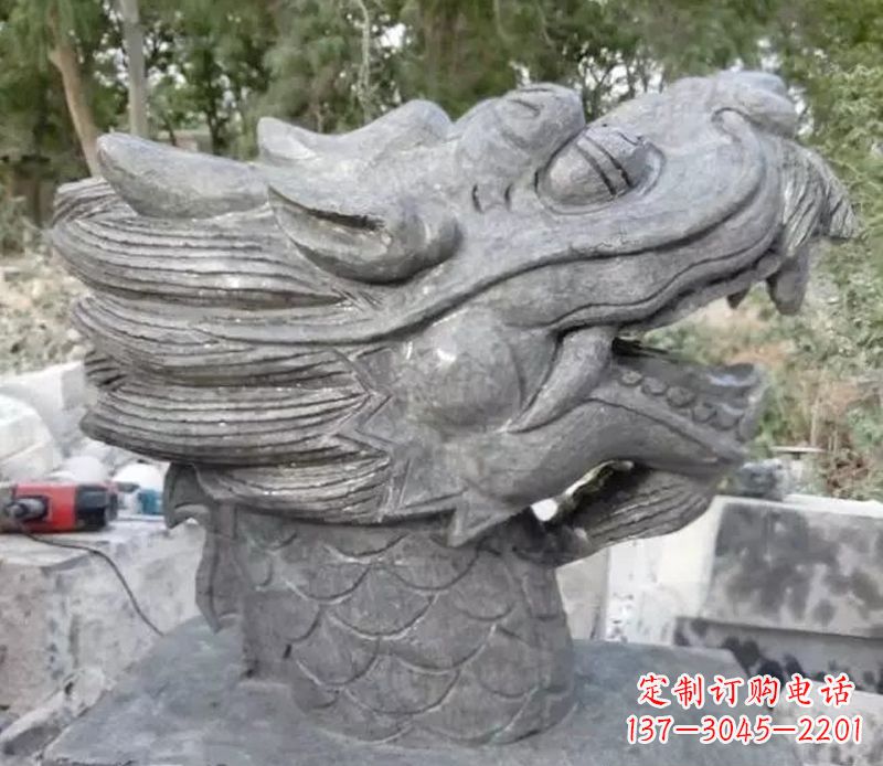 东莞青石龙头雕塑