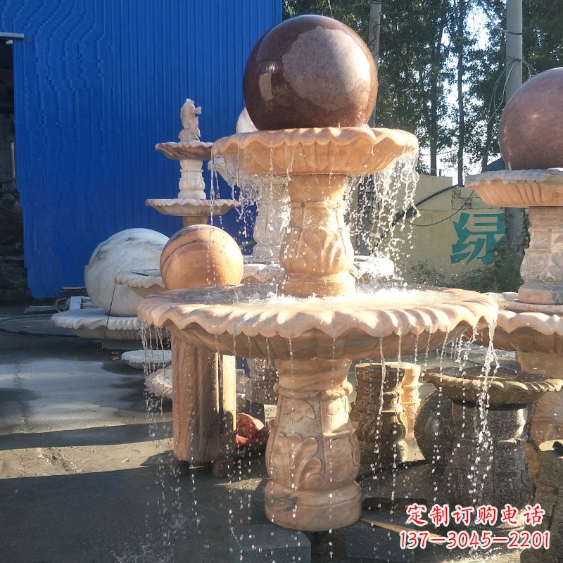 东莞曲阳风水球雕塑,营造财运亨通的好运符