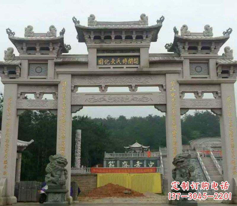 东莞中领雕塑:顶级大理石牌坊石雕