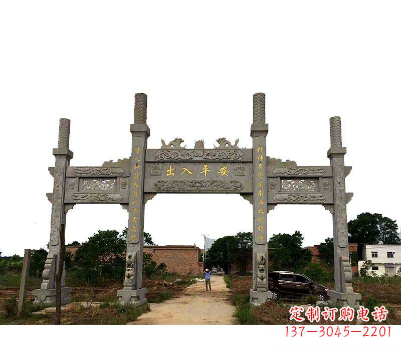 东莞三门牌坊石雕——传承古文化风韵