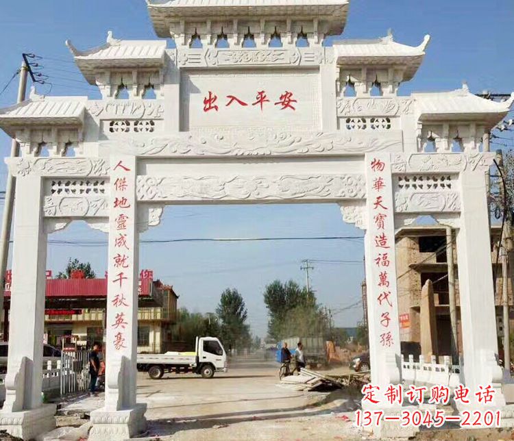 东莞三门石牌坊石雕艺术