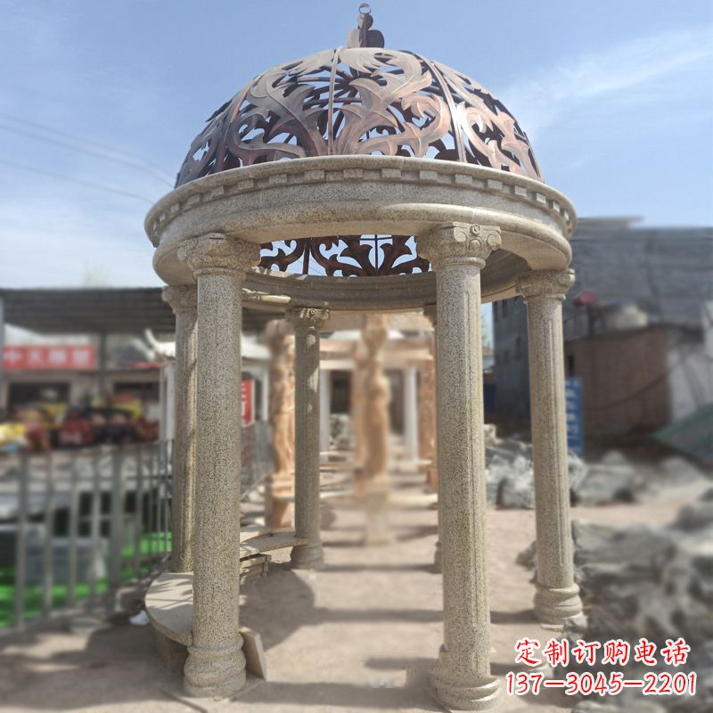 东莞中领雕塑提供精美欧式凉亭雕塑定制服务,其…