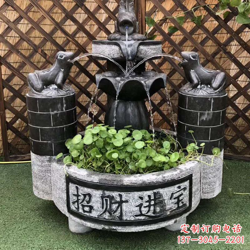 东莞双层喷泉石雕