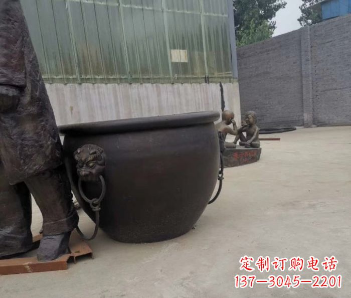 东莞水缸铜雕塑 (2)