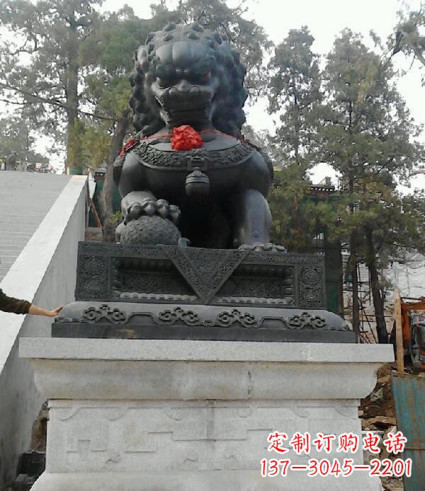东莞寺庙狮子铜狮子雕塑