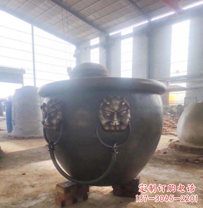 东莞寺庙水缸铜雕
