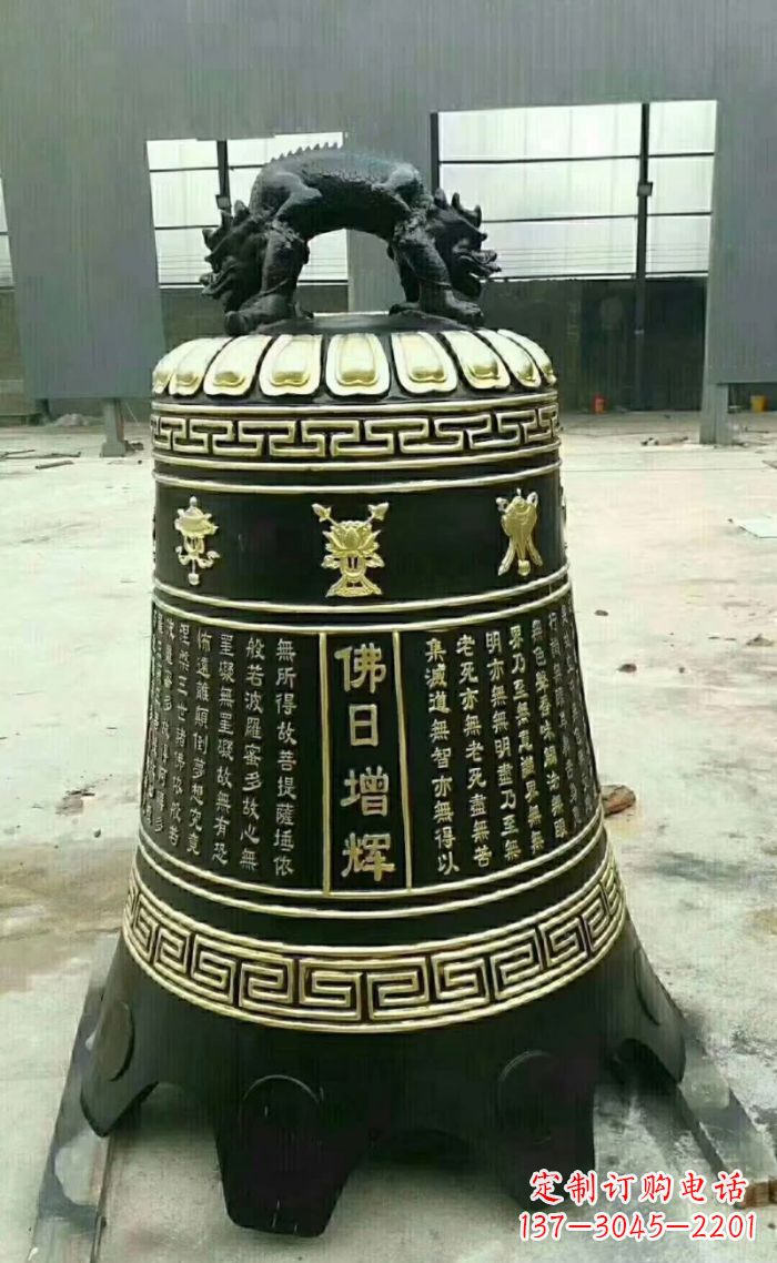 东莞寺庙铜钟雕塑 (6)