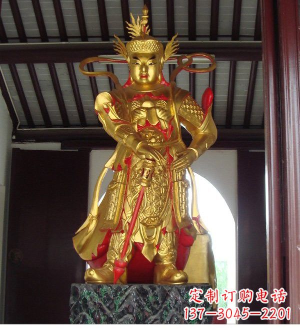 东莞寺庙韦陀菩萨铜雕