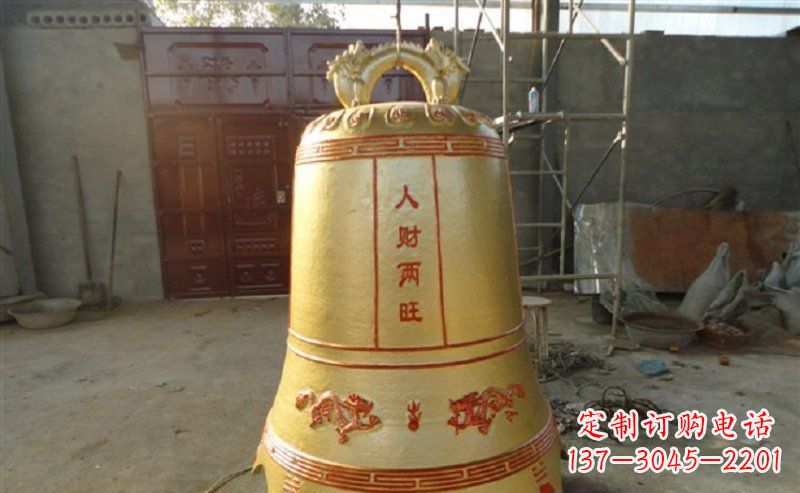 东莞寺庙铸铜钟雕塑