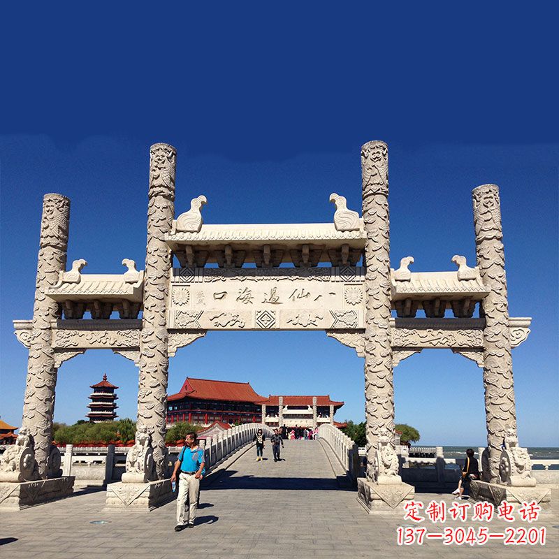 东莞寺院大门无楼石牌坊