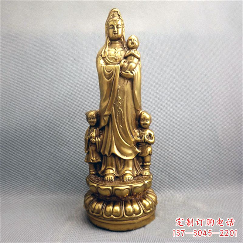 东莞送子观音纯铜雕塑