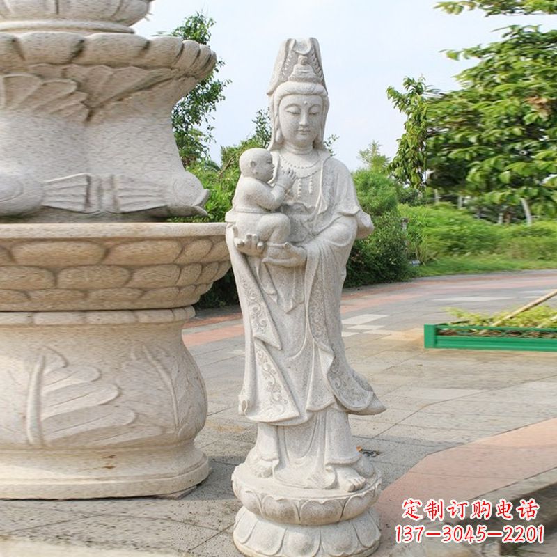 东莞送子观音汉白玉石雕
