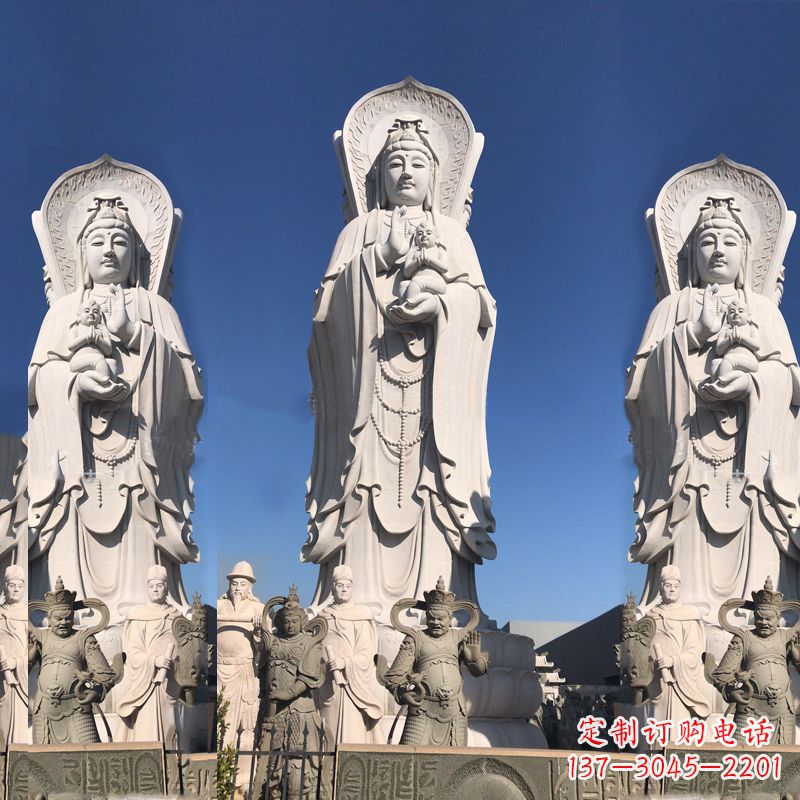 东莞送子观音大型石雕塑