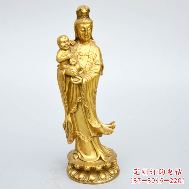 东莞送子观音铜雕