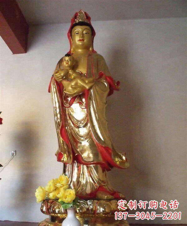 东莞送子观音铜雕 (2)