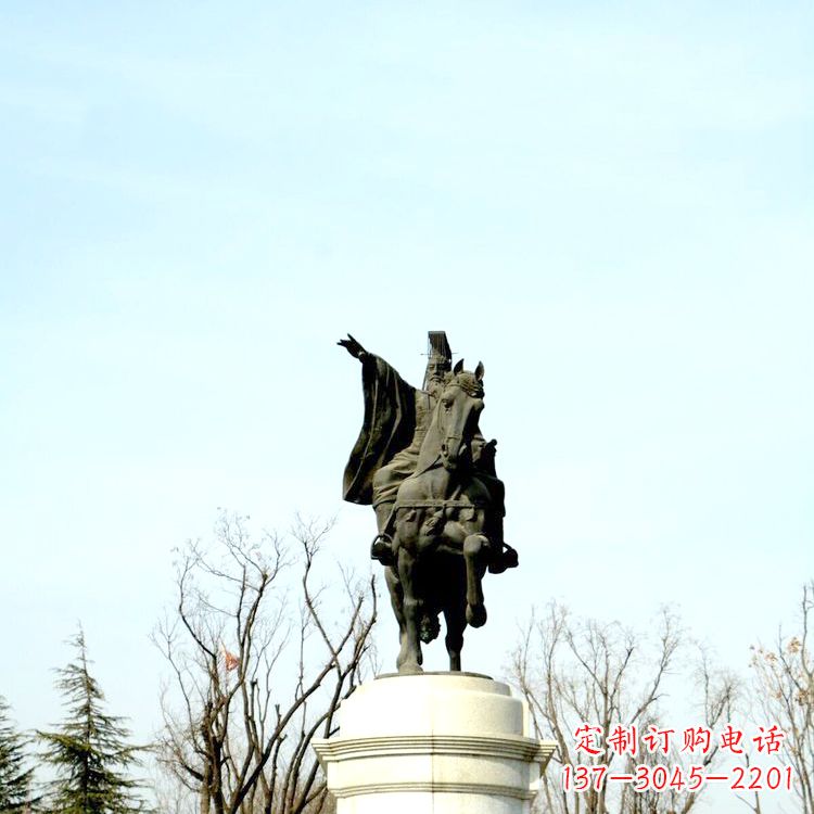 东莞隋文帝杨坚铜雕塑像