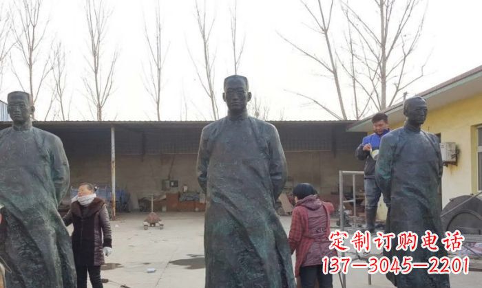东莞陶行知人物铜雕 (3)