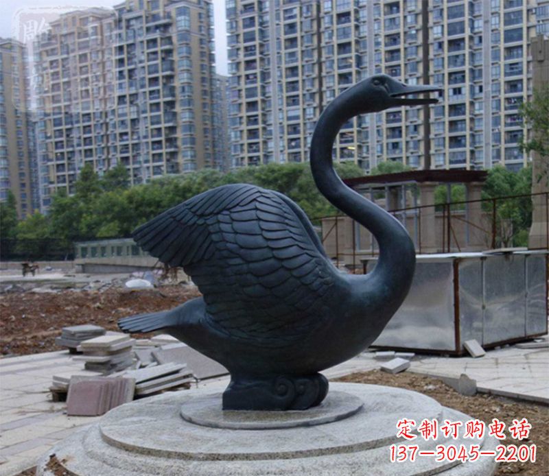 东莞天鹅动物铜雕