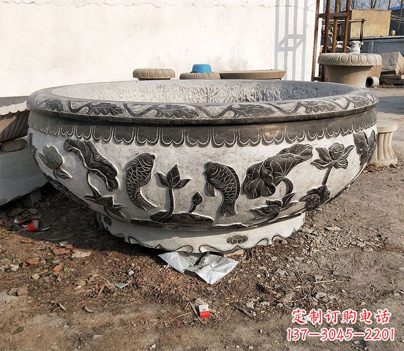 东莞庭院水缸景观石雕
