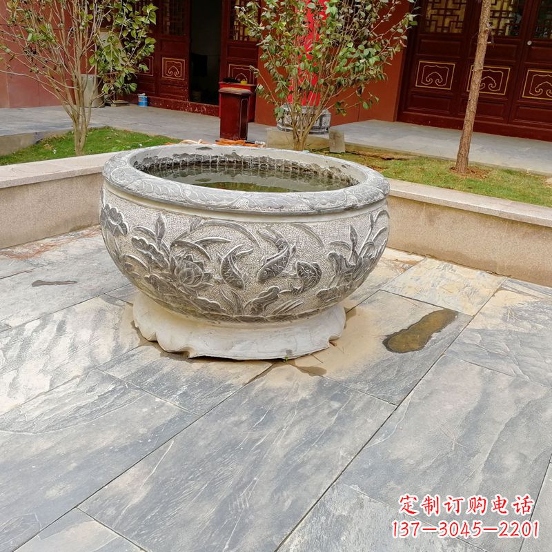 东莞庭院水缸石雕