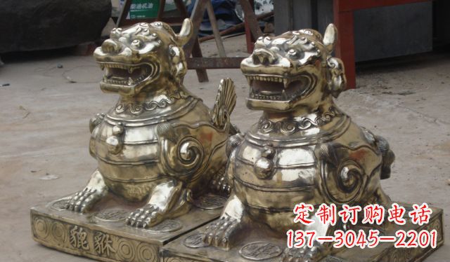 东莞庭院招财貔貅动物铜雕