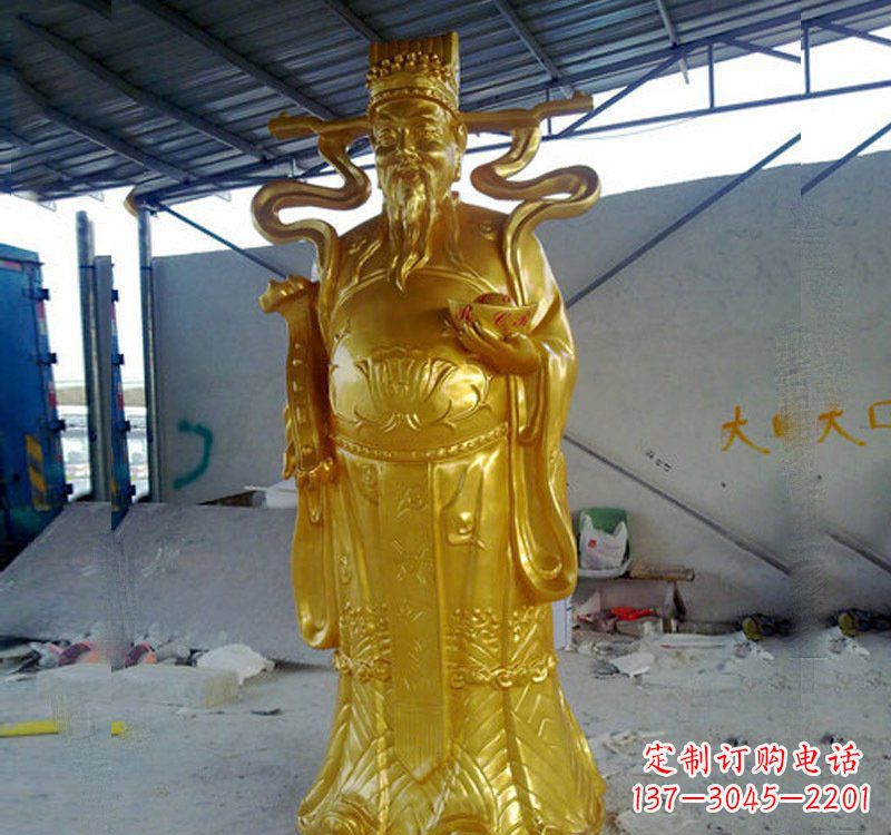 东莞铜雕财神雕像